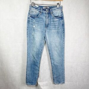 Joe’s Jeans High Rise Straight Ankle Size 25 Blue Denim Jeans